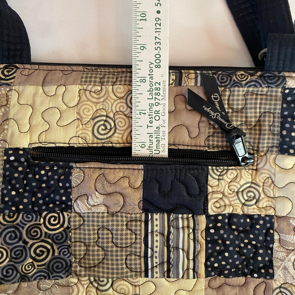 Donna Sharp Patchwork Crossbody Purse With Three … - image 6